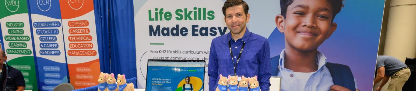 An exhibitor at the 2025 conference