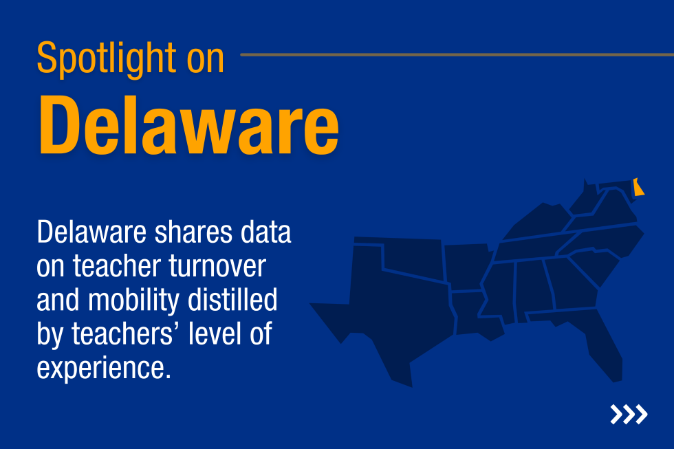 Delaware shares data on teacher turnover and mobility distilled by teachers' level of experience.