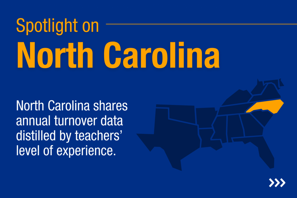 North Carolina shares annual turnover data distilled by teachers' level of experience.