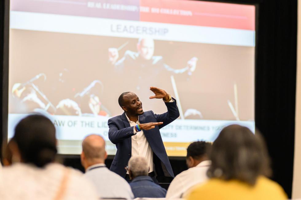 2025 presenter speaking during a session