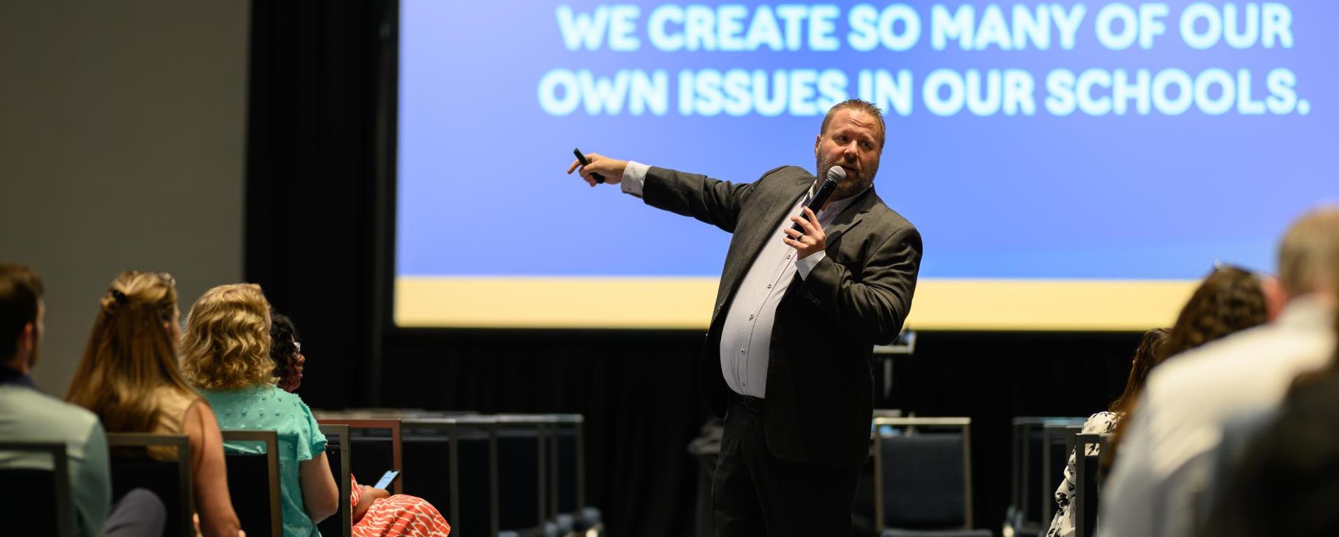 2026 Featured Speaker talks at the conference.