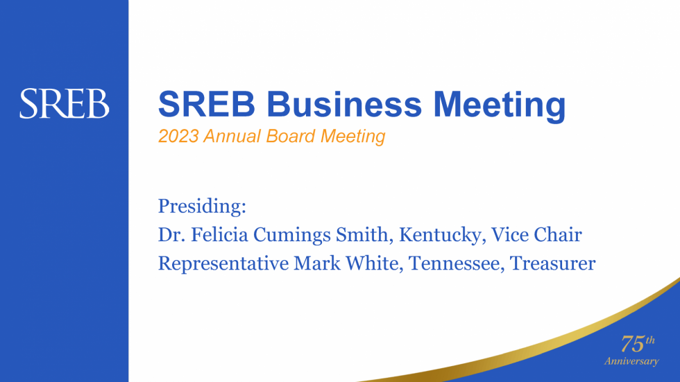 2023 Annual Meeting of the SREB Board and LAC Southern Regional