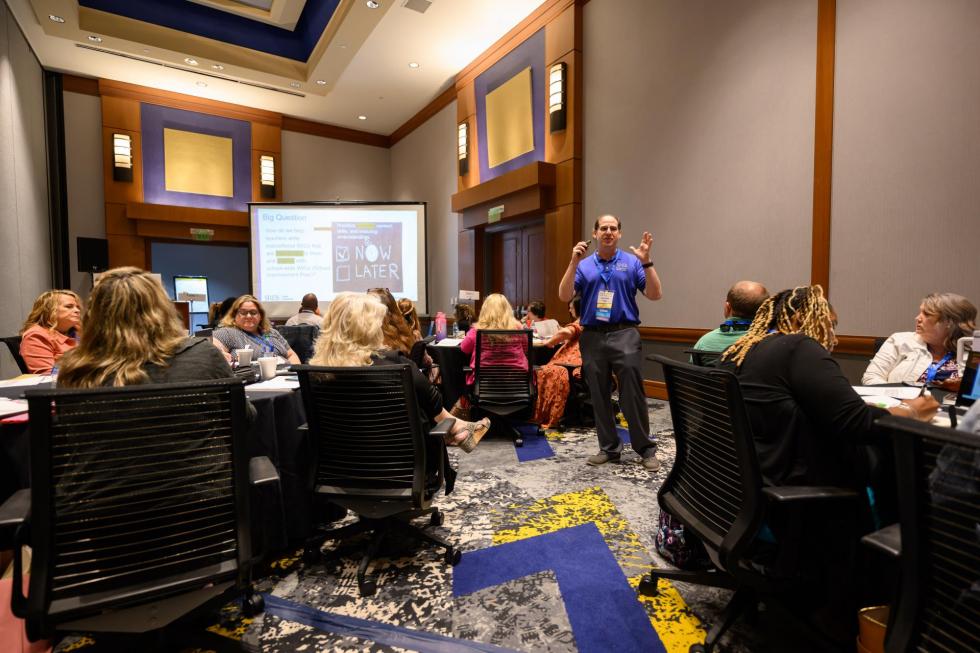 SREB Coach Daniel Rock presenting at past conference